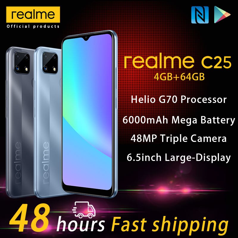 Realme-C25S 4GB 128GB ڵ þƾ , 6.5 ġ ȭ..